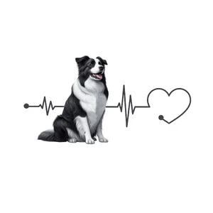 Border Collie Dog Sticker by Katie