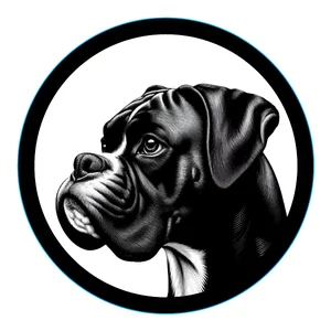 Boxer Premium Dog Sticker by Unknown