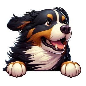 Bernese Mountain Dog Premium Dog Sticker by Unknown