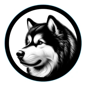 Siberian Husky Premium Dog Sticker by Unknown
