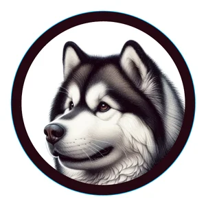 Siberian Husky Premium Dog Sticker by Unknown