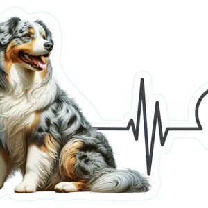 Australian Shepherd Premium Dog Sticker by Unknown