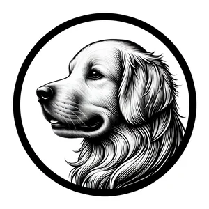 Golden Retriever Premium Dog Sticker by Unknown