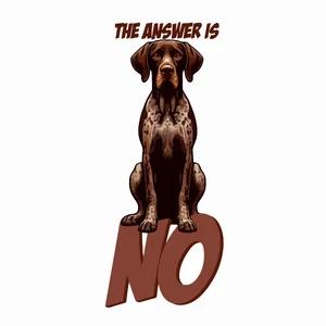 German Shorthaired Pointer (GSP) - high confidence Dog Sticker by Nikko