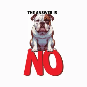 American Bulldog Dog Sticker by Nikko