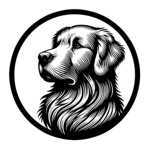 Golden Retriever Premium Dog Sticker by Unknown