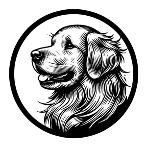 Golden Retriever Premium Dog Sticker by Unknown