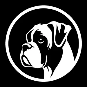 Boxer Premium Dog Sticker by Nikko