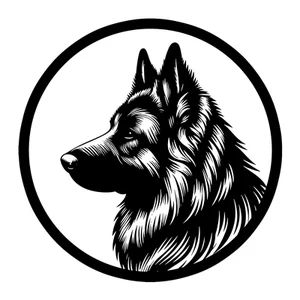 German Shepherd Premium Dog Sticker by Unknown