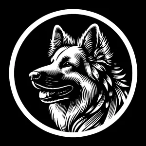 German Shepherd Dog Premium Dog Sticker by Unknown