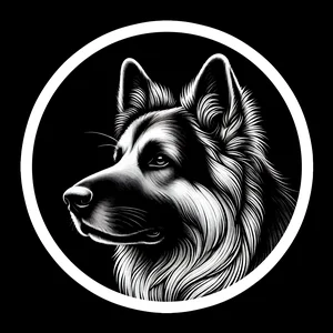 German Shepherd Dog Sticker by Nikko