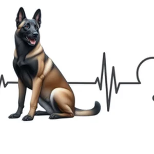 Belgian Malinois Dog Sticker by Katie