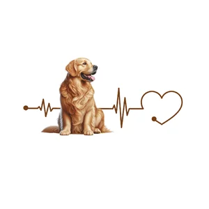 Golden Retriever Premium Dog Sticker by Katie