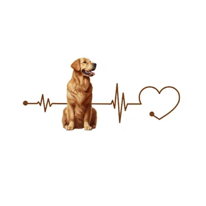 Golden Retriever Dog Sticker by Katie