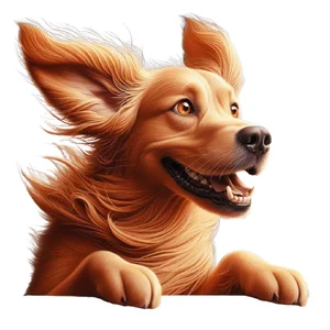 Golden Retriever Premium Dog Sticker by Katie