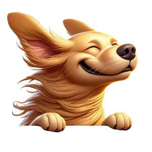 Golden Retriever Premium Dog Sticker by Katie