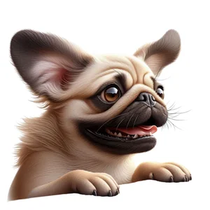 Pug Premium Dog Sticker by Katie