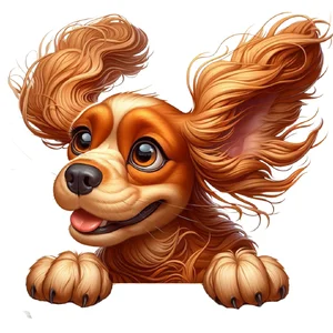 Cocker Spaniel Premium Dog Sticker by Katie