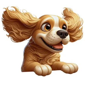 Cocker Spaniel Premium Dog Sticker by Katie