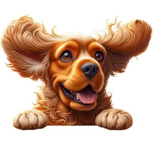 Cocker Spaniel Dog Sticker by Katie