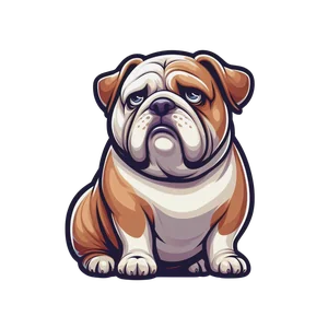 English Bulldog Premium Dog Sticker by Katie