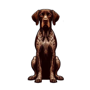 German Shorthaired Pointer Premium Dog Sticker by Louise