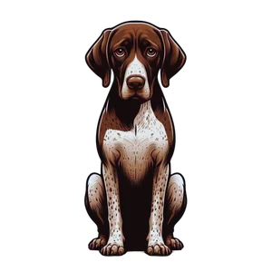 German Shorthaired Pointer Premium Dog Sticker by Nikko