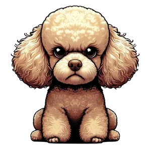 Poodle Premium Dog Sticker by Katie