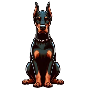 Doberman Premium Dog Sticker by Nikko