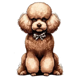 Poodle Premium Dog Sticker by Louise