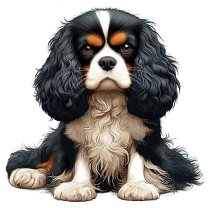 Cavalier King Charles Spaniel Premium Dog Sticker by Nikko