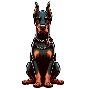 Doberman Premium Dog Sticker by Nikko