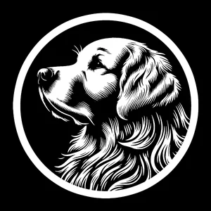 Golden Retriever Premium Dog Sticker by Unknown