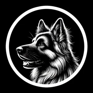 German Shepherd Premium Dog Sticker by Nikko