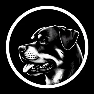 Rottweiler Premium Dog Sticker by Nikko