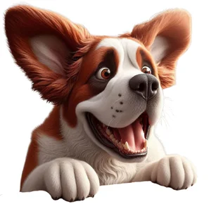 Saint Bernard Premium Dog Sticker by Katie