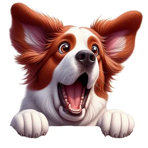 Uncertain Premium Dog Sticker by Katie