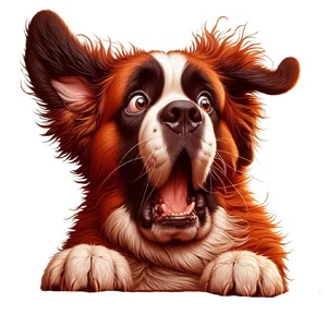 St. Bernard Premium Dog Sticker by Katie
