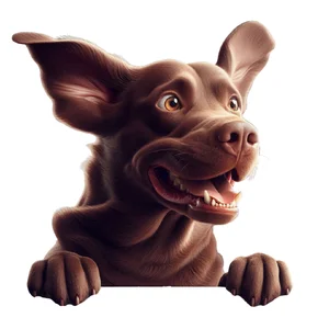 Labrador Premium Dog Sticker by Katie