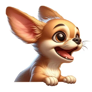 Chihuahua Cartoon Dog Sticker by Katie