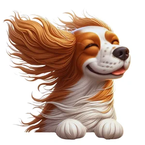 Cavalier King Charles Spaniel Premium Dog Sticker by Katie