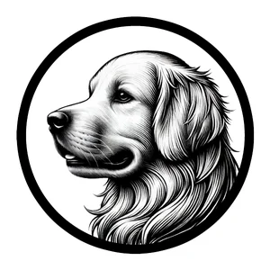 Golden Retriever Premium Dog Sticker by Unknown