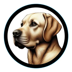 Labrador Premium Dog Sticker by Unknown