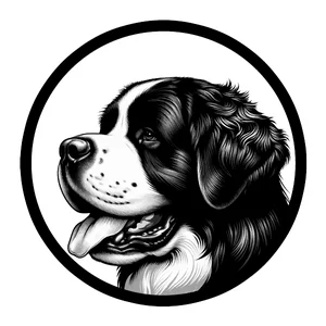 Bernese Mountain Dog Premium Dog Sticker by Unknown