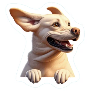 Labrador Premium Dog Sticker by Unknown