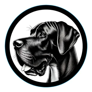 Great Dane Premium Dog Sticker by Unknown