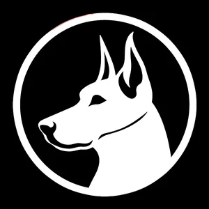 Doberman Premium Dog Sticker by Unknown