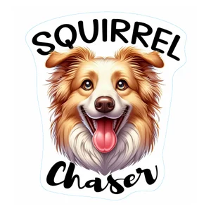 Likely A Border Collie Or Australian Shepherd Premium Dog Sticker by Unknown