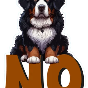 Bernese Mountain Dog Premium Dog Sticker by Unknown