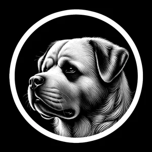 Rottweiler Premium Dog Sticker by Unknown